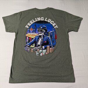 Las Vegas "Feeling Lucky" Vintage T-Shirt (Medium) Great Condition